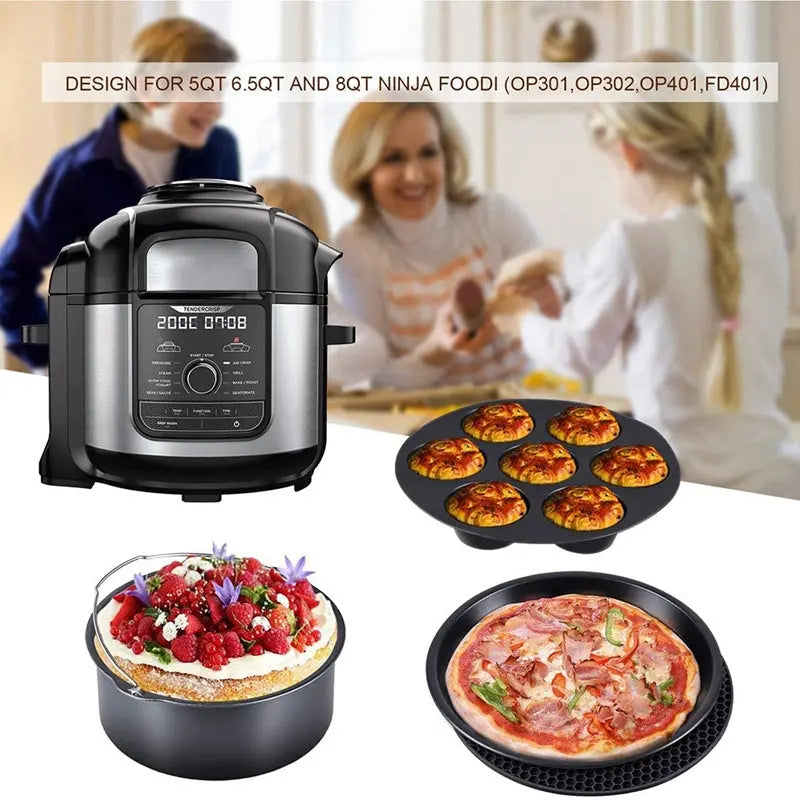 Air Fryer Accessories 7-piece Silicone Grill - E Power Solutions
