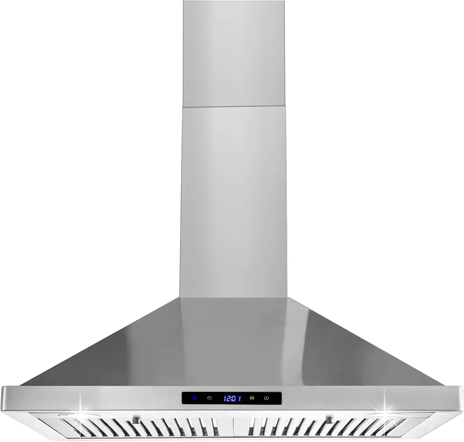 Wall Mount Kitchen 30 inch Duct Convertible Range Hood 700CFM, 3 Speed Fan LED Light Range Hood USYS0375A E Power Solutions