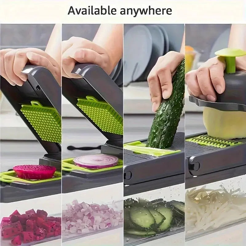 16 in 1 Multifunctional Vegetable Chopper Handle Food Grate Food Chopper Vegetable Slicer Dicer Cut Kitchen Items cocina E Power Solutions