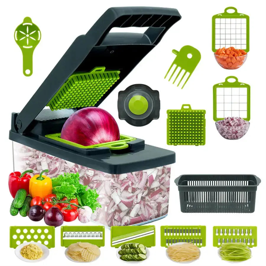Multifunctional Vegetable Shredder & Slicer – Kitchen Dicer, Julienne Slicing Tool for Carrot, Onion, Fruit & More | Household Cocina Vegetable Cutter E Power Solutions
